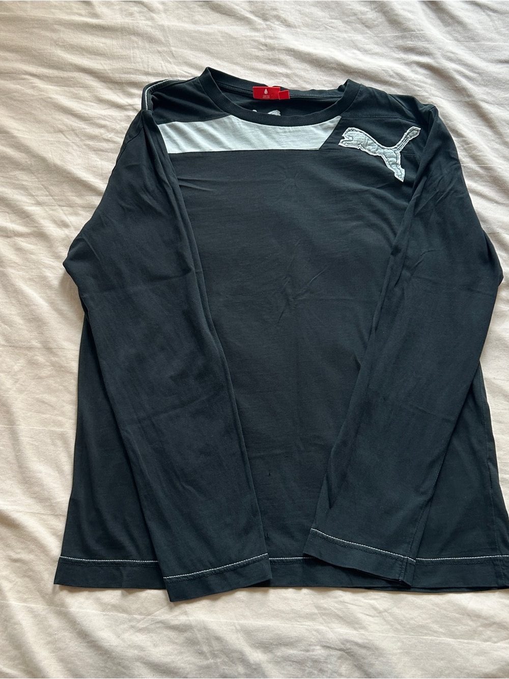 Puma Black Long Sleeve Shirt L
